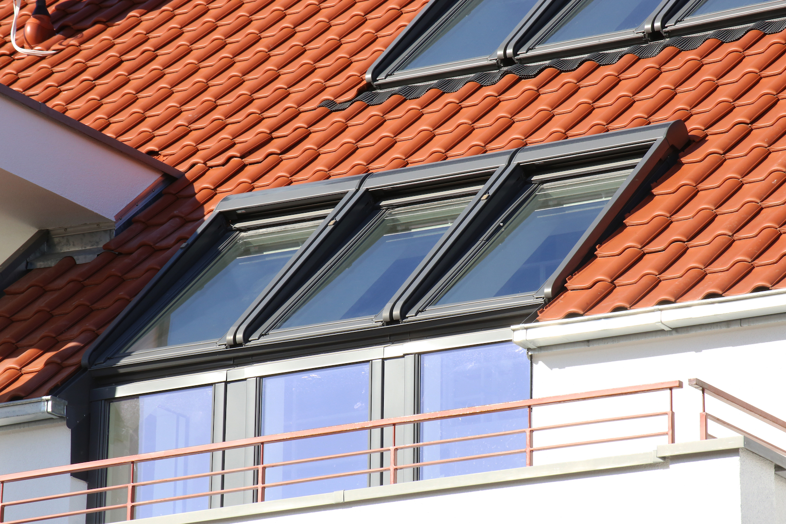 dakterras vensters